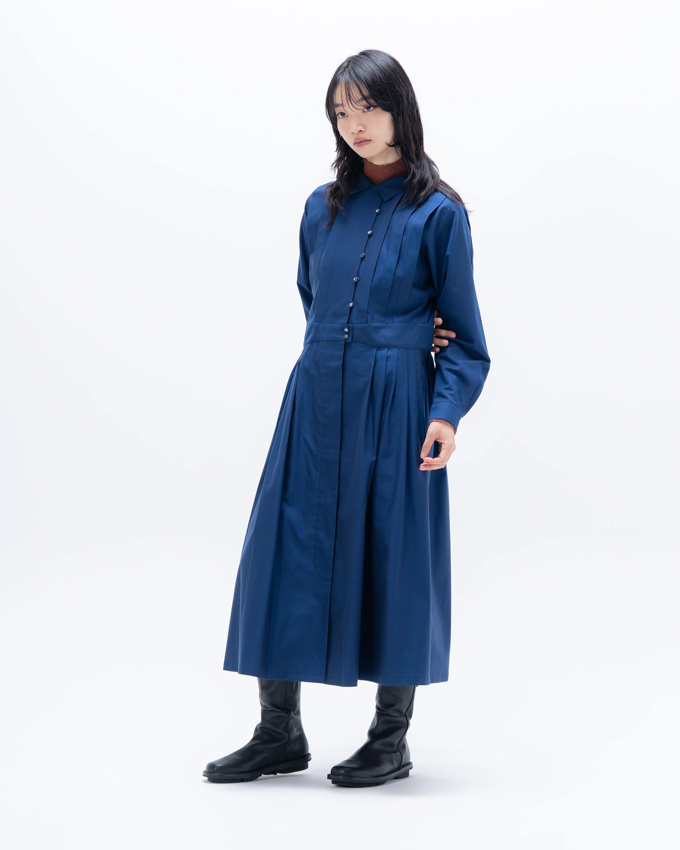 mellow suvin タックドレス(ラピスラズリ) – hatsutoki ONLINE STORE