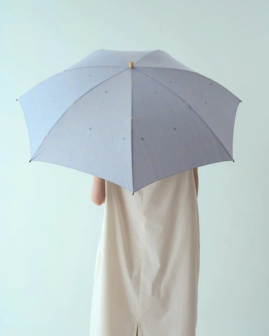 紫陽花 晴雨兼用折畳み傘(アンティークブルー)