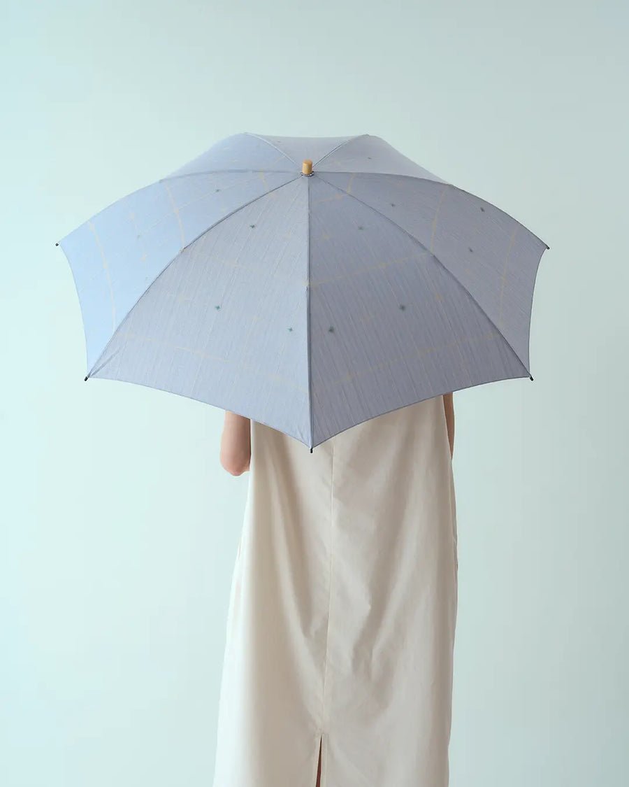 紫陽花 晴雨兼用折畳み傘(アンティークブルー)