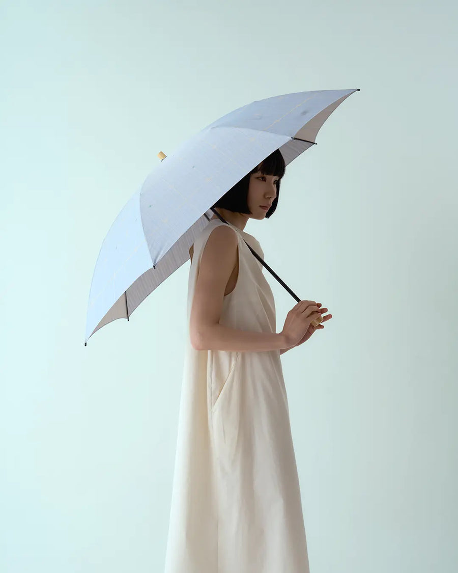 紫陽花 晴雨兼用折畳み傘(アンティークブルー)