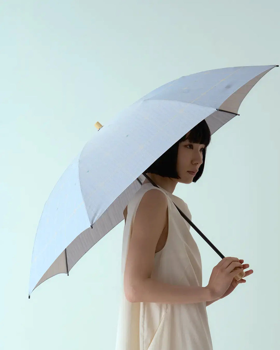 紫陽花 晴雨兼用折畳み傘(アンティークブルー)