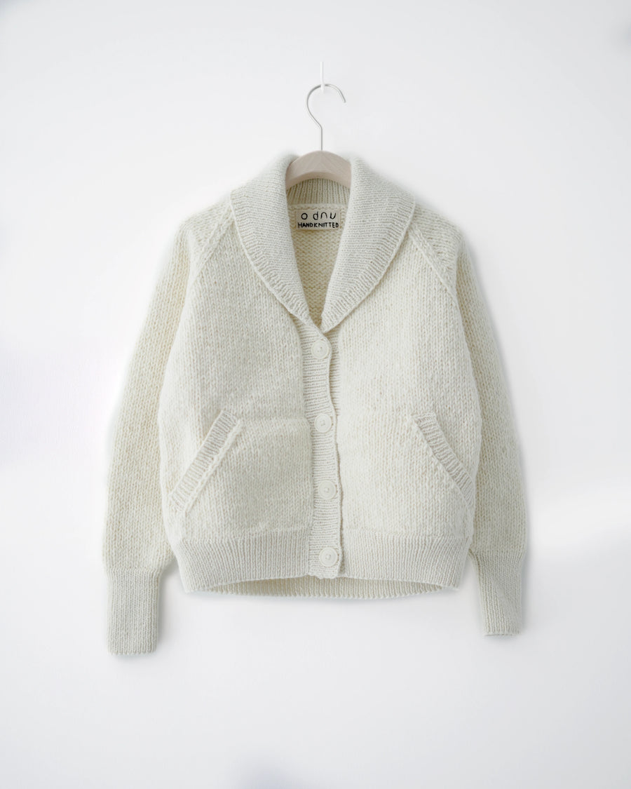 odnu / カウチンセーター(ホワイト)