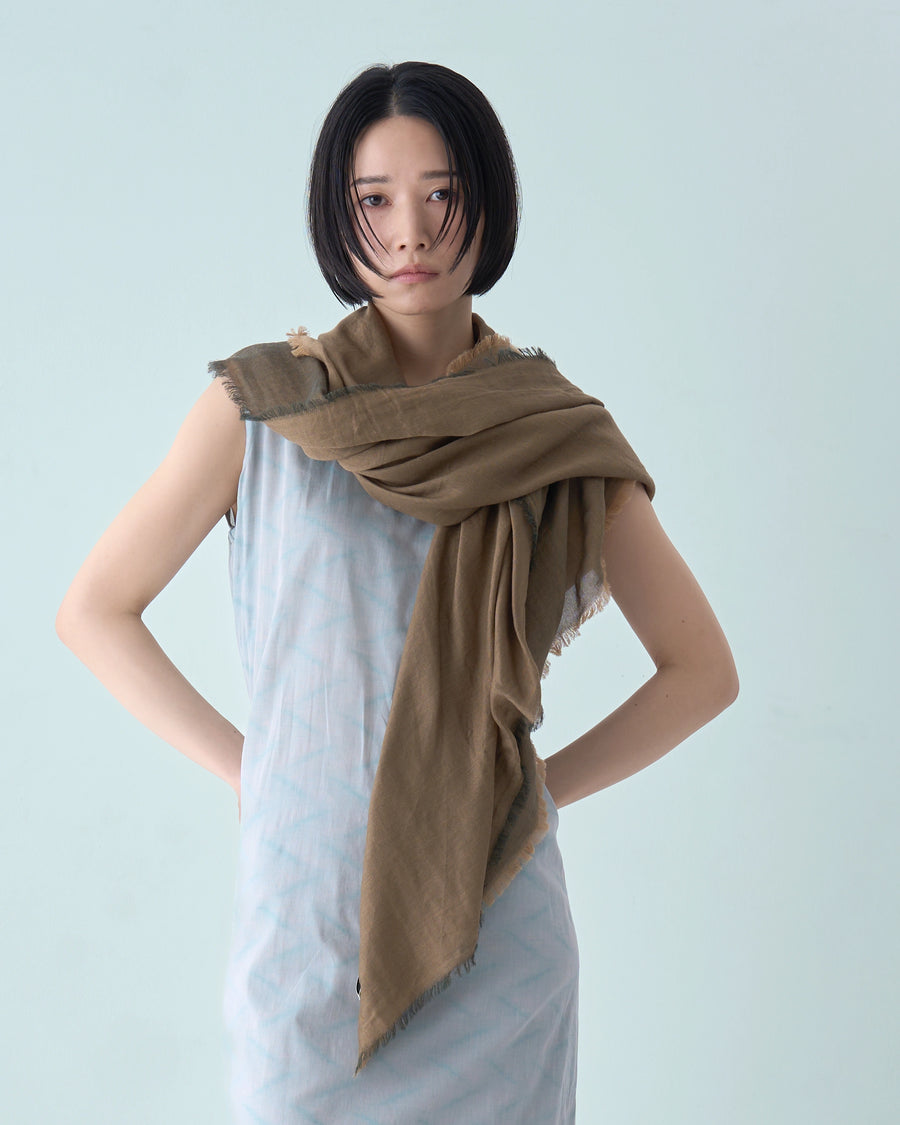 コットンストール 無地 綿 心地よい天然素材の播州織ストール/w-face コットンストール 無地 綿 心地よい天然素材の播州織ストール/w-face