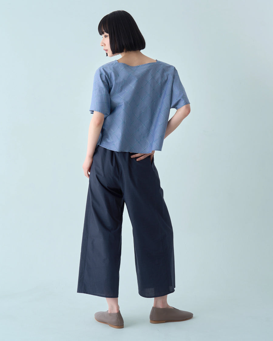 nagi ボックスタックパンツ(ネイビー)