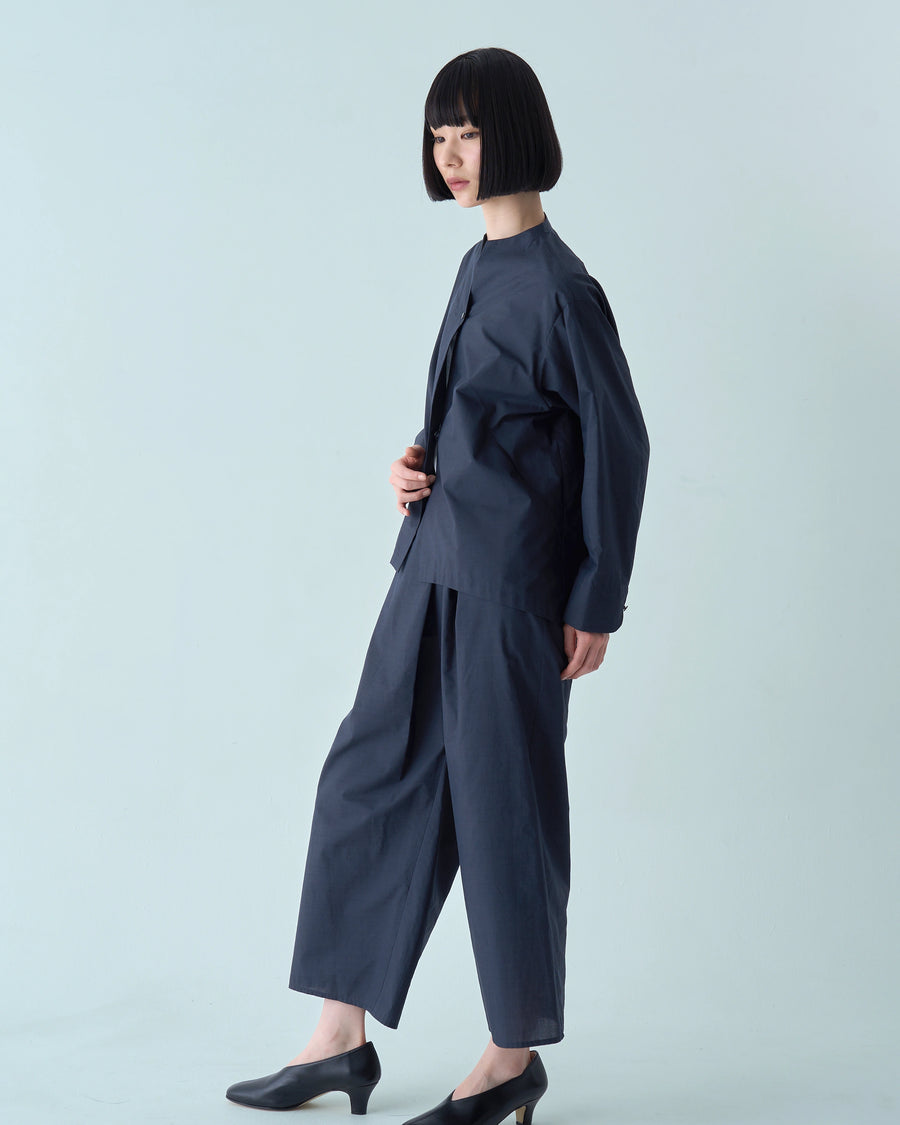nagi ボックスタックパンツ(ネイビー)