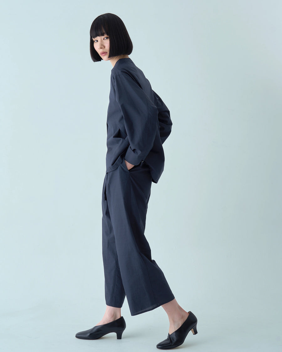 nagi ボックスタックパンツ(ネイビー)