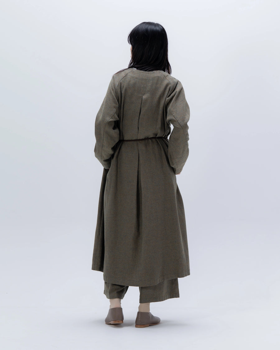 grain twill ライナードレス(オークブラウン)