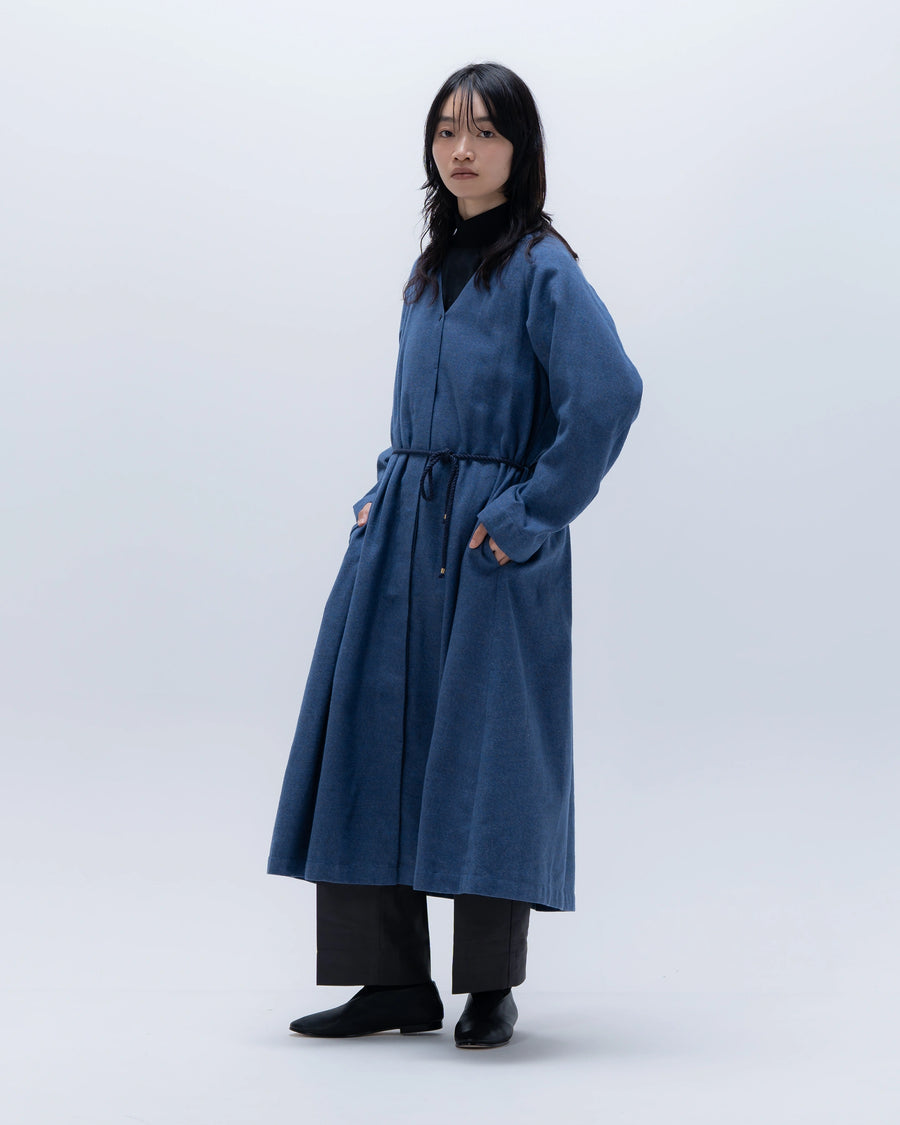 grain twill ライナードレス(スモークネイビー)