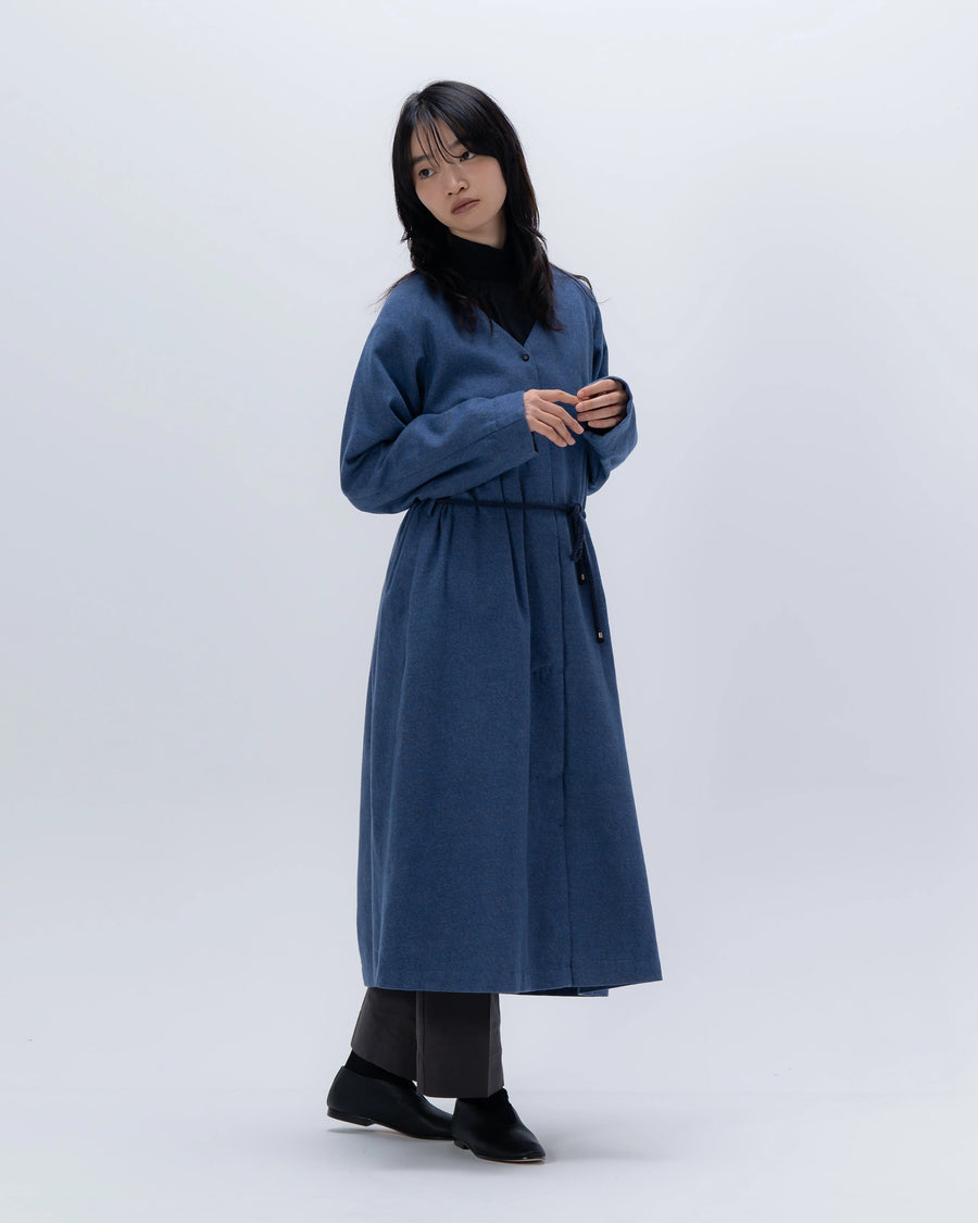 grain twill ライナードレス(スモークネイビー)