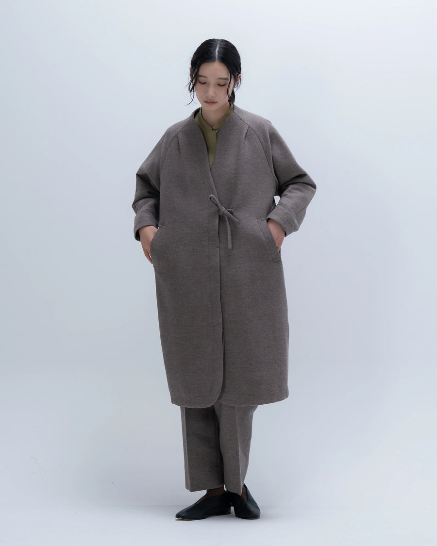 bush フランネルウール コクーンコート(モカ) – hatsutoki ONLINE STORE bush フランネルウール コクーンコート(モカ) – hatsutoki ONLINE STORE