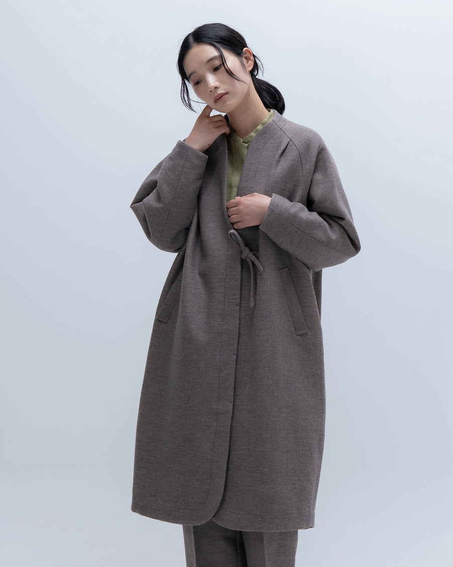 bush フランネルウール コクーンコート(モカ) – hatsutoki ONLINE STORE bush フランネルウール コクーンコート(モカ) – hatsutoki ONLINE STORE
