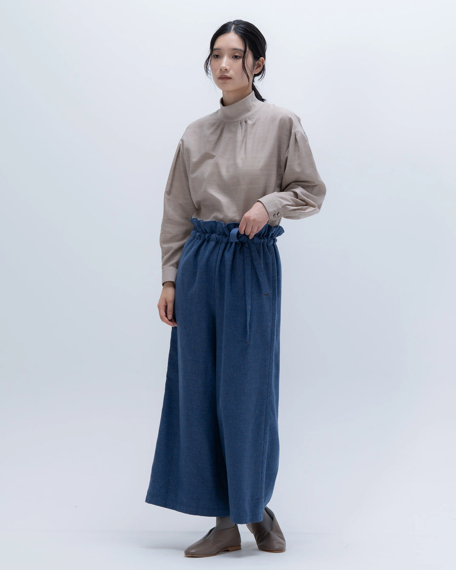 grain twill イージーパンツ(スモークネイビー)