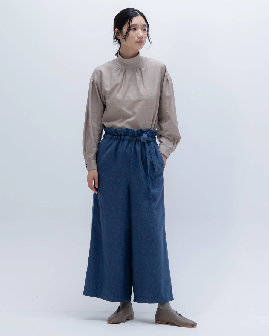 grain twill イージーパンツ(スモークネイビー)