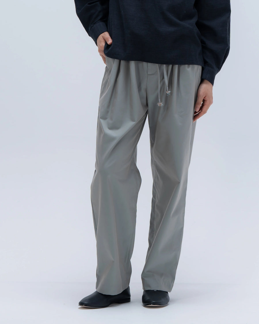 mico gabardineタックパンツ (サックスブルー)