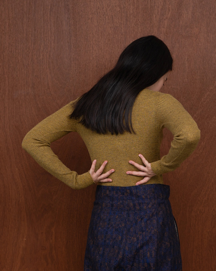 koharu シルクリブニット｜無縫製で編み立てたやわらかな一枚
