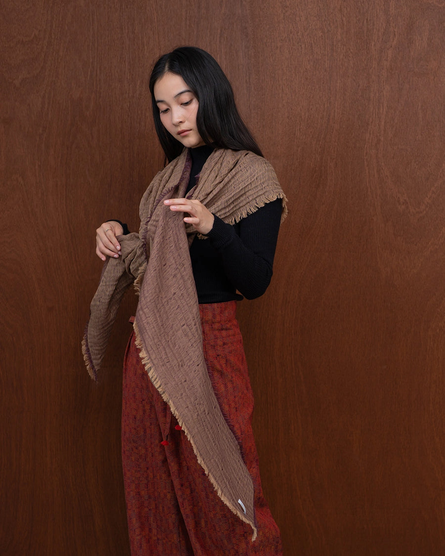 カシミヤ大判ストール|hatsutoki|コットンカシミヤ|cashmere ストール