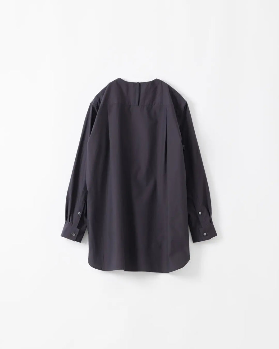 poplin ユニセックスボザムシャツ(ナイト)