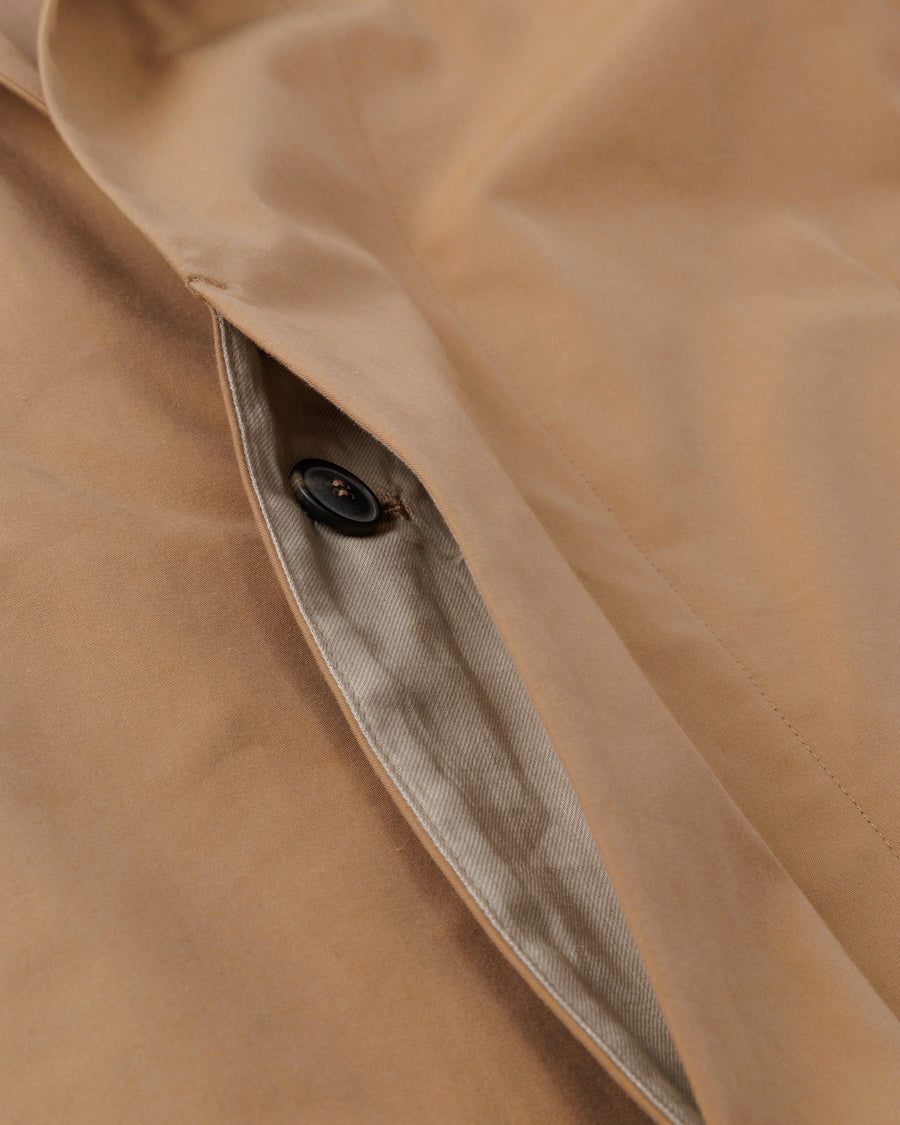 mico gabardineステンカラーコート (ベージュ)