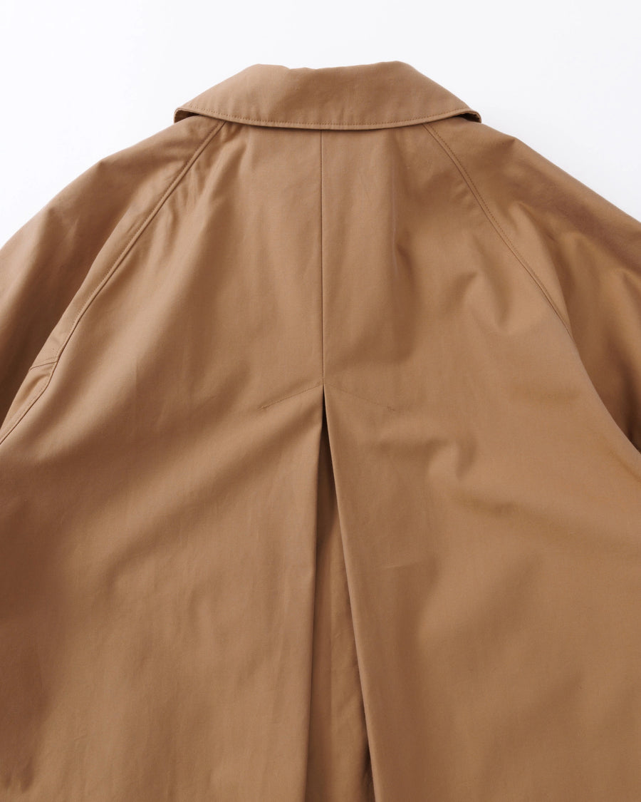 mico gabardineステンカラーコート (ベージュ)