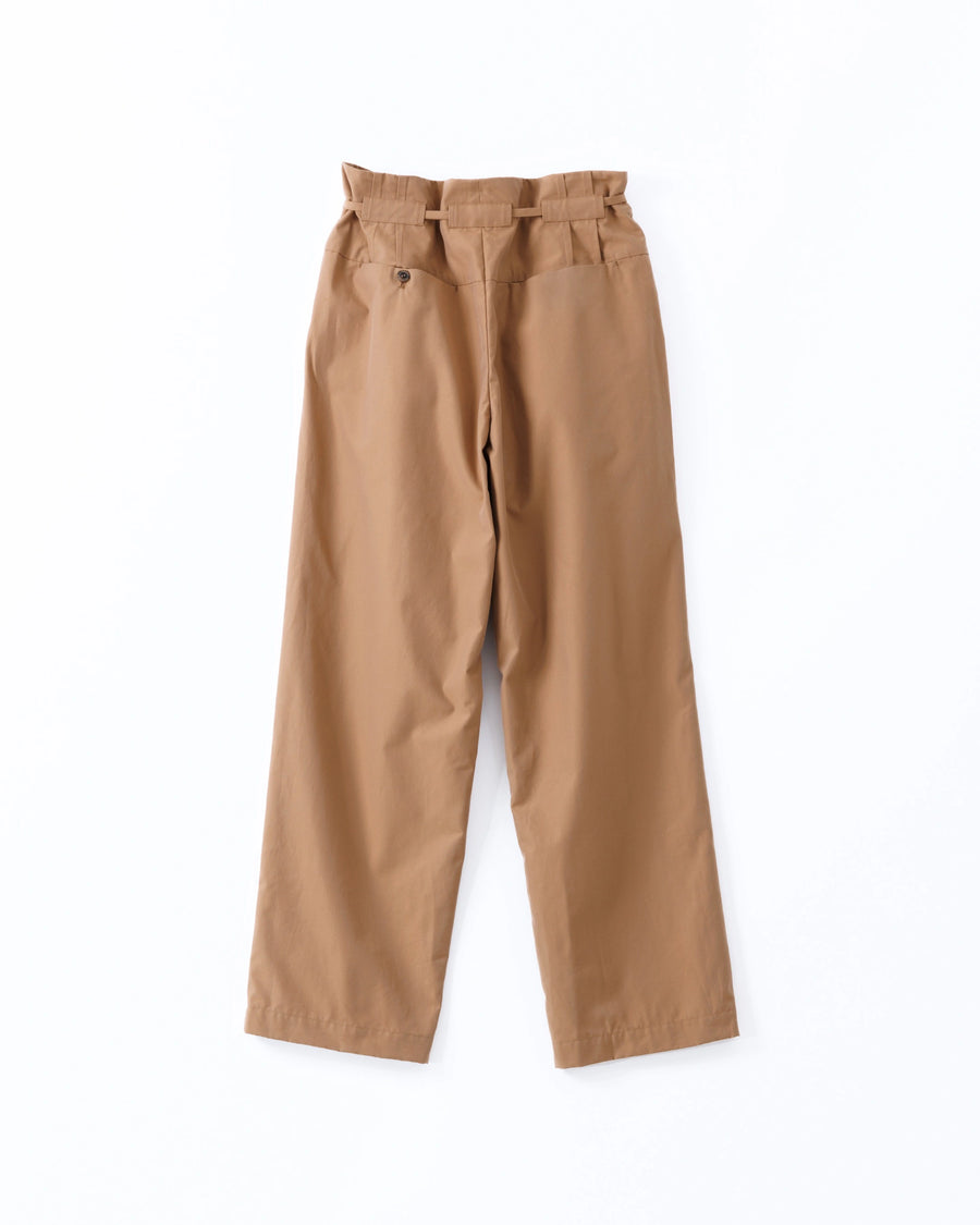 mico gabardineタックパンツ (ベージュ)