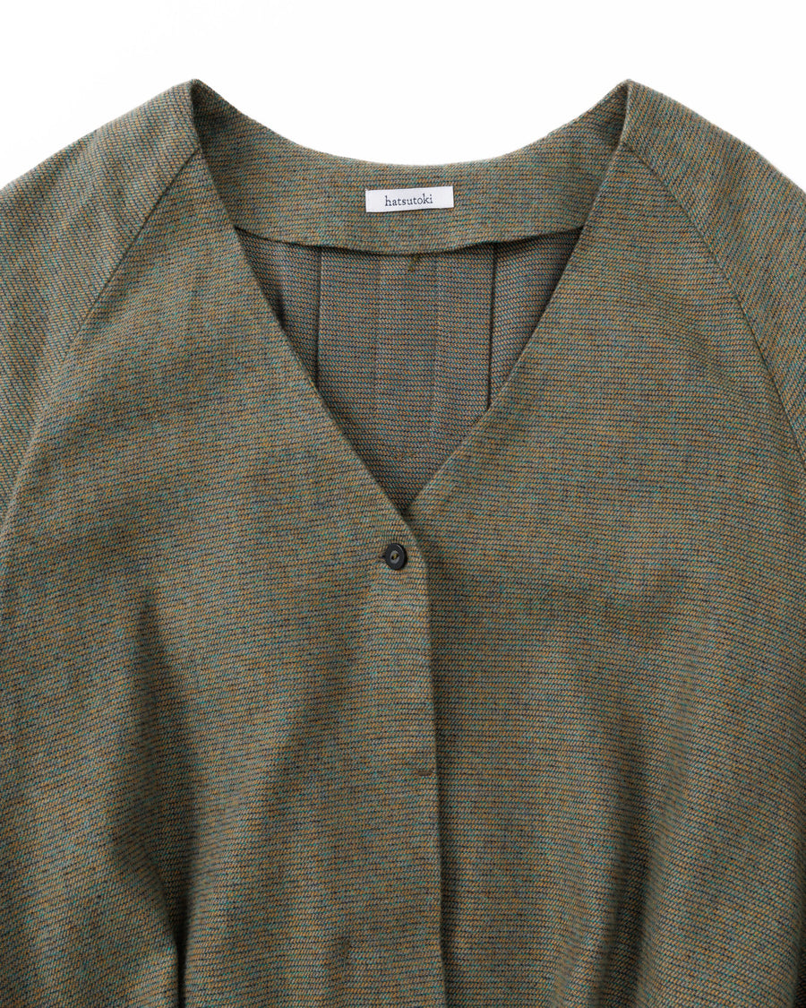 grain twill ライナードレス(オークブラウン)