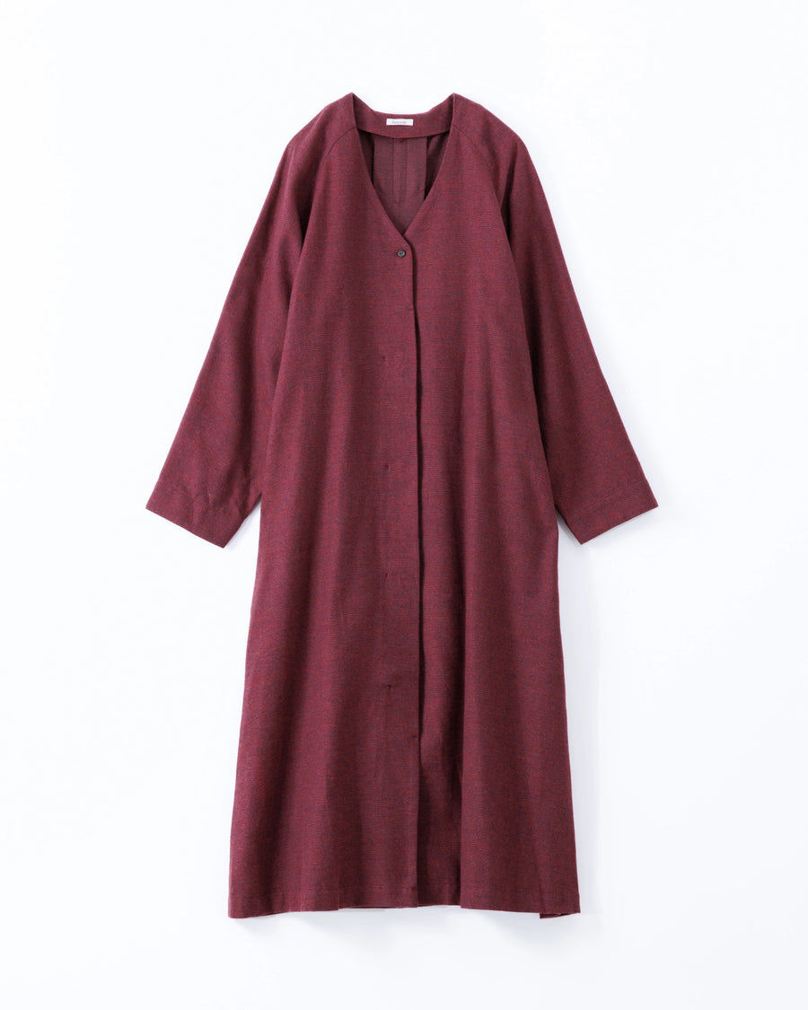 grain twill ライナードレス(ボルドー)