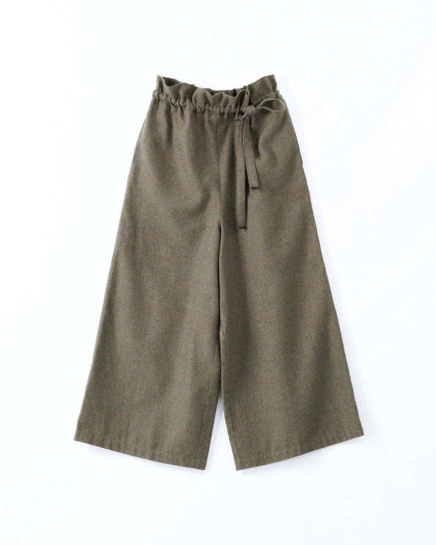 grain twill イージーパンツ(オークブラウン)