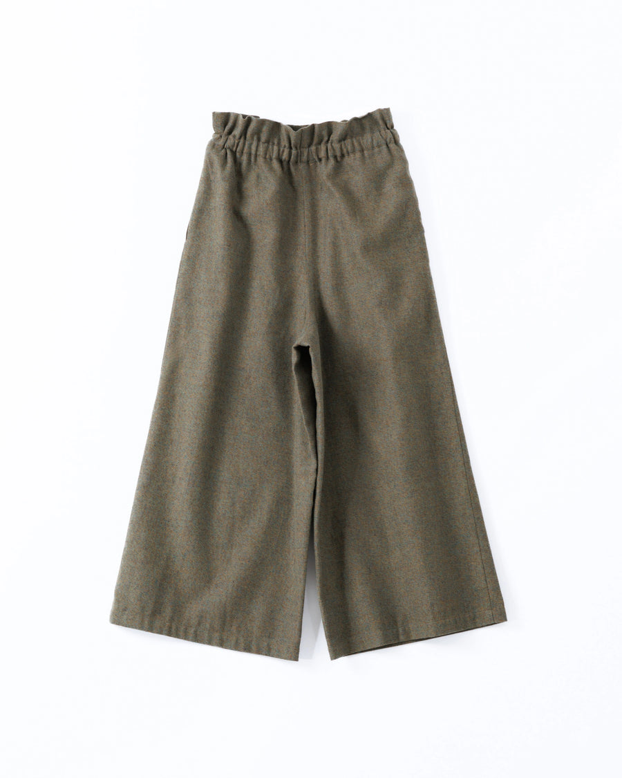 grain twill イージーパンツ(オークブラウン)