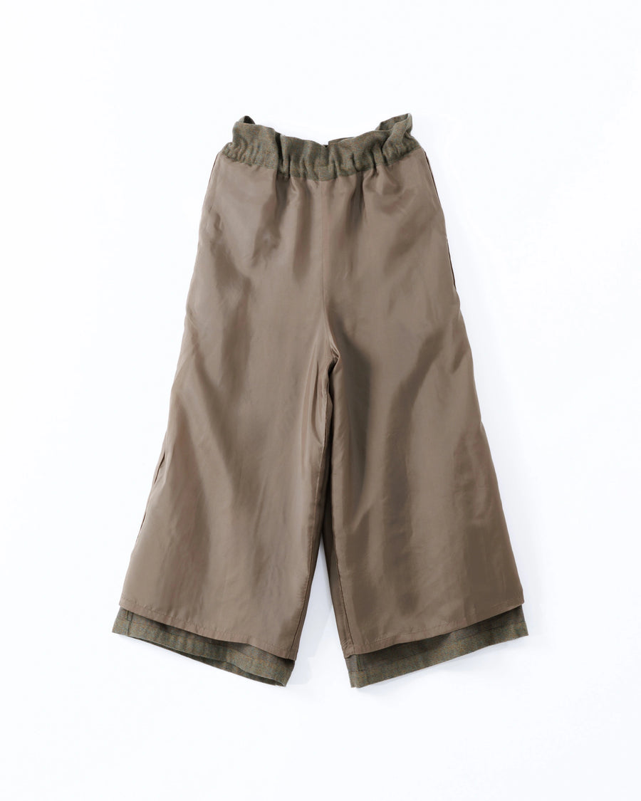 grain twill イージーパンツ(オークブラウン)