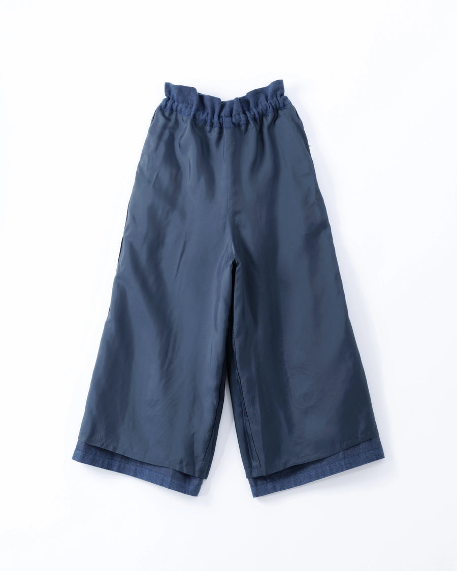grain twill イージーパンツ(スモークネイビー)