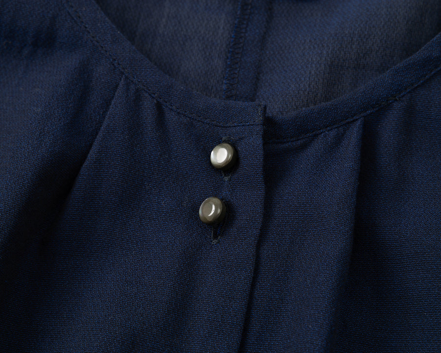 lucent ネックタックワンピース(ネイビー) – hatsutoki ONLINE STORE