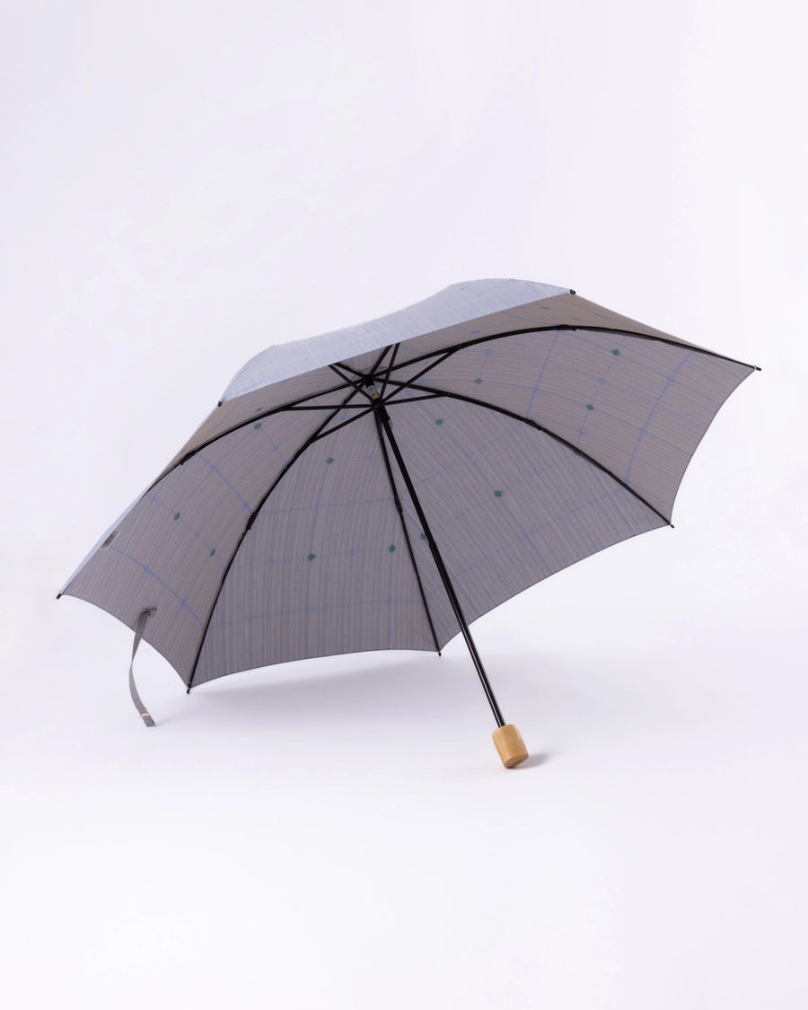 紫陽花 晴雨兼用折畳み傘(アンティークブルー)