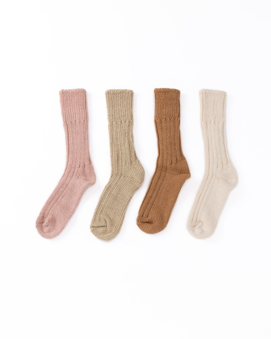 yahae / Organic Cotton Row Gauge Socks