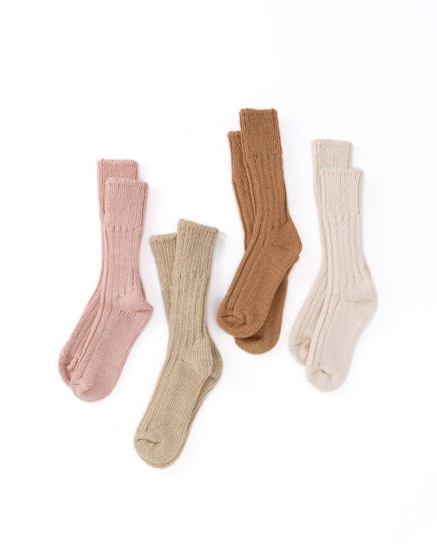 yahae / Organic Cotton Row Gauge Socks