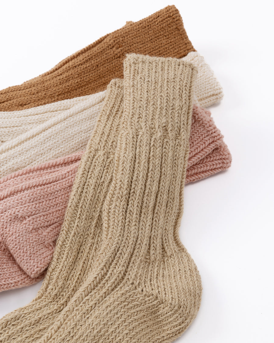 yahae / Organic Cotton Row Gauge Socks