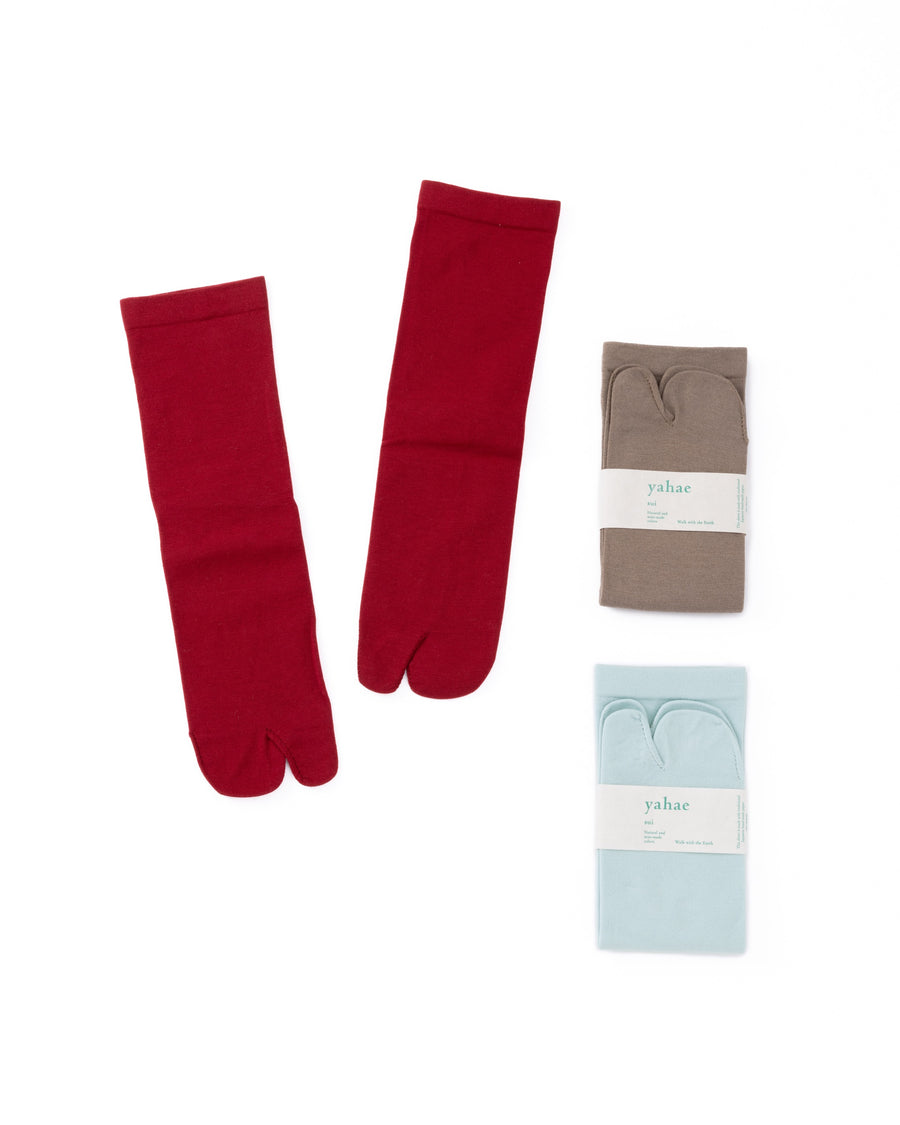 yahae / Organic Cotton Rubber Free Tabi Socks