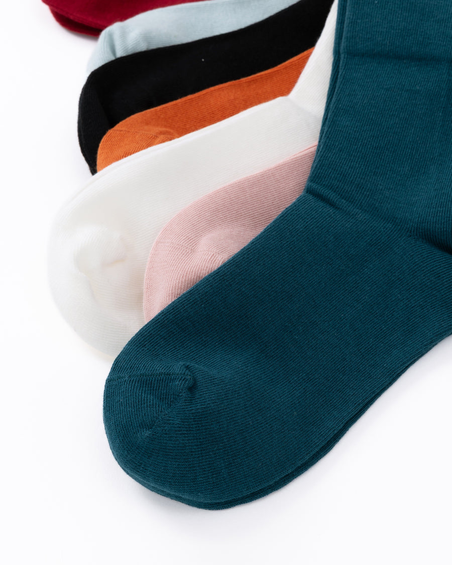 yahae / Organic Cotton Rubber Free Plain Socks