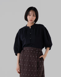 ether ボリュームスリーブブラウス(ブラック) – hatsutoki ONLINE STORE