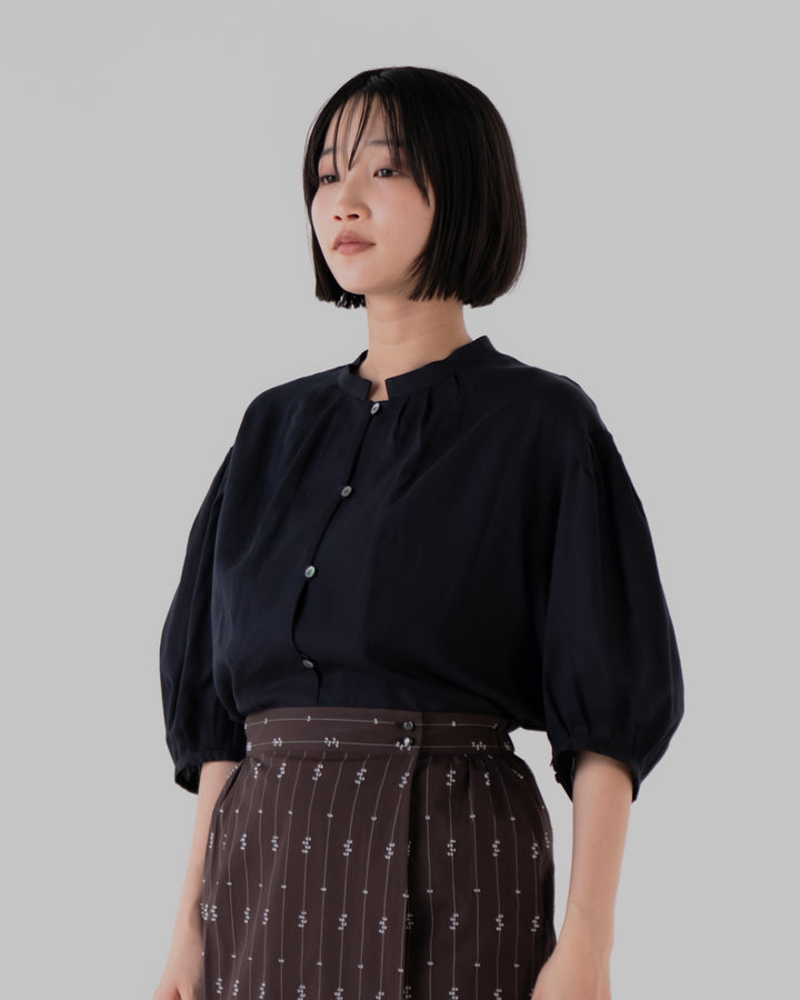 ether ボリュームスリーブブラウス(ブラック) – hatsutoki ONLINE STORE