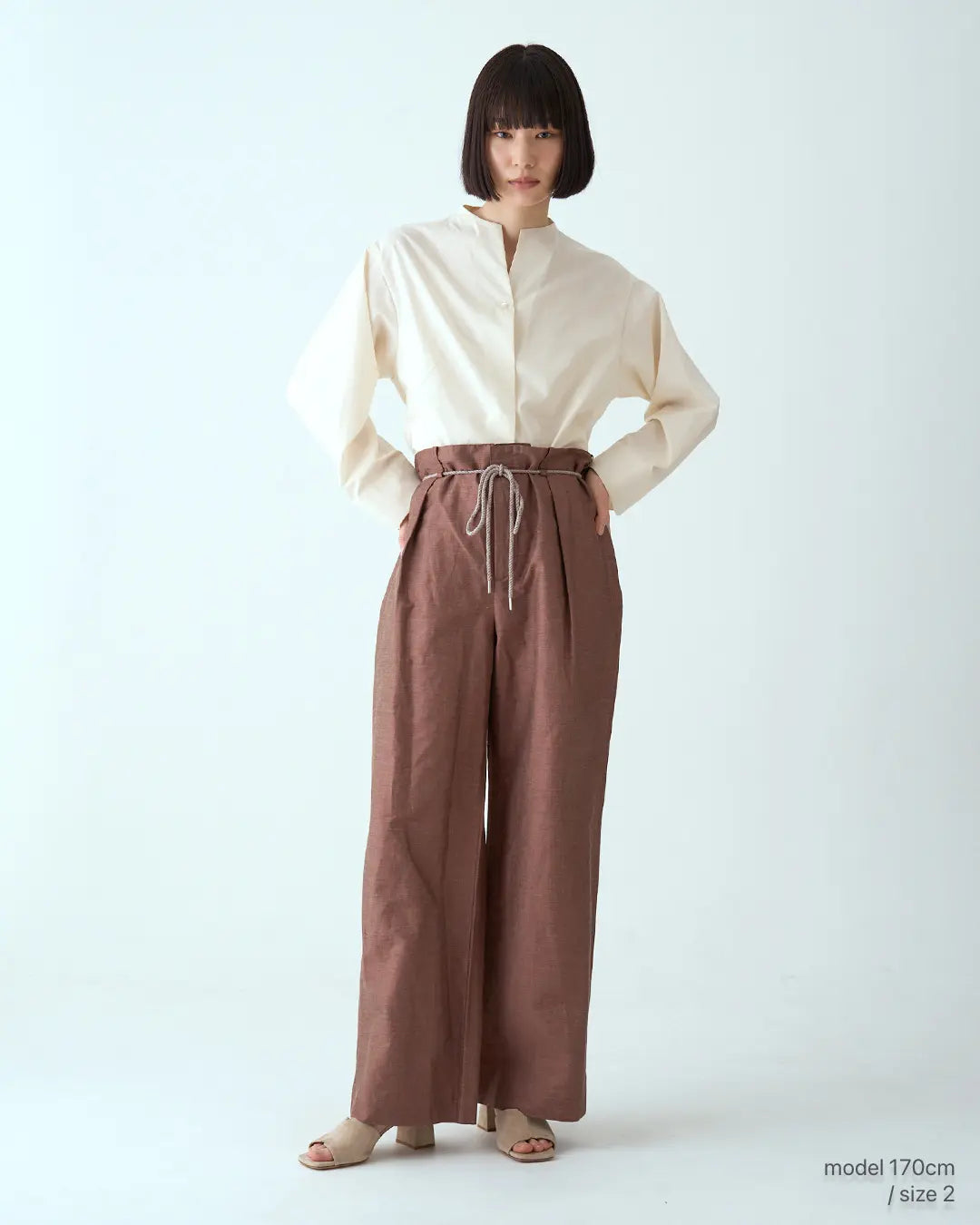 hatsutoki ハツトキ pottery ユニセックスパンツ コットンラミー パンツ・スカート – hatsutoki ONLINE STORE