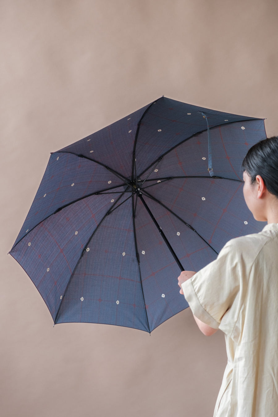 紫陽花 晴雨兼用折畳み傘(ナイト)