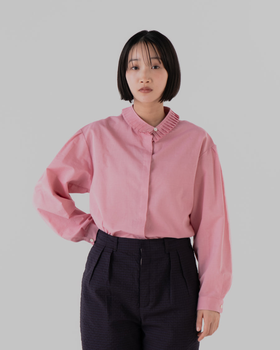 hazeラッフルカラーブラウス(チェリー) – hatsutoki ONLINE STORE