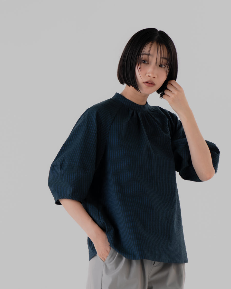 pebble checkブラウス(ディープグリーン) – hatsutoki ONLINE STORE