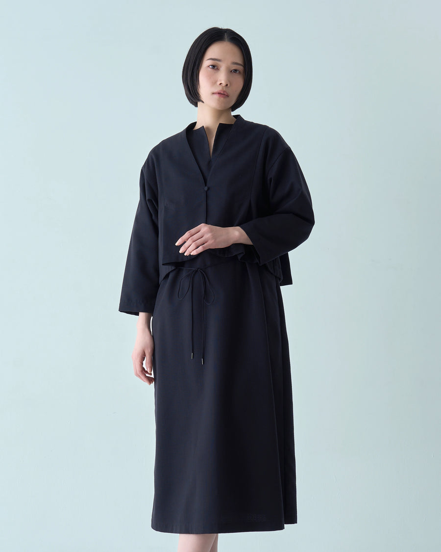 sumi ブラックドレス/フォーマル/ブラックフォーマルドレス/コットン sumi ブラックドレス/フォーマル/ブラックフォーマルドレス/コットン