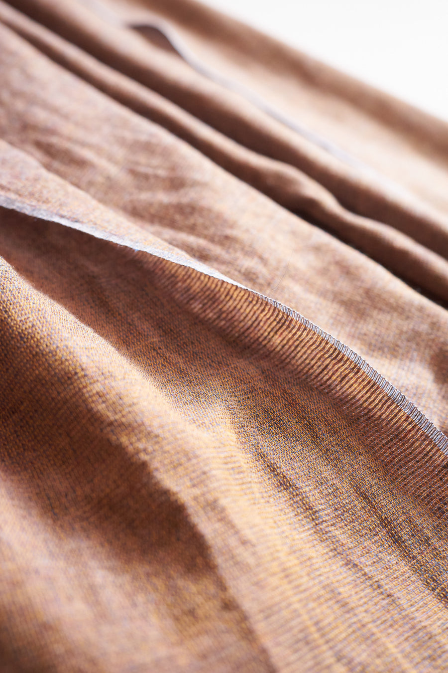 outlet / 琥珀 カシミヤストール(ブルーブラウン)