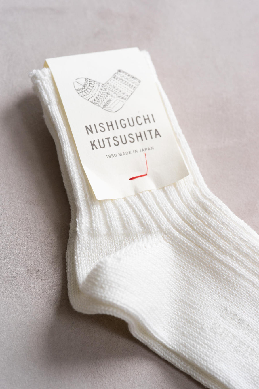 NISHIGUCHI KUTSUSHITA/リネンリブソックス - hatsutoki ONLINE STORE