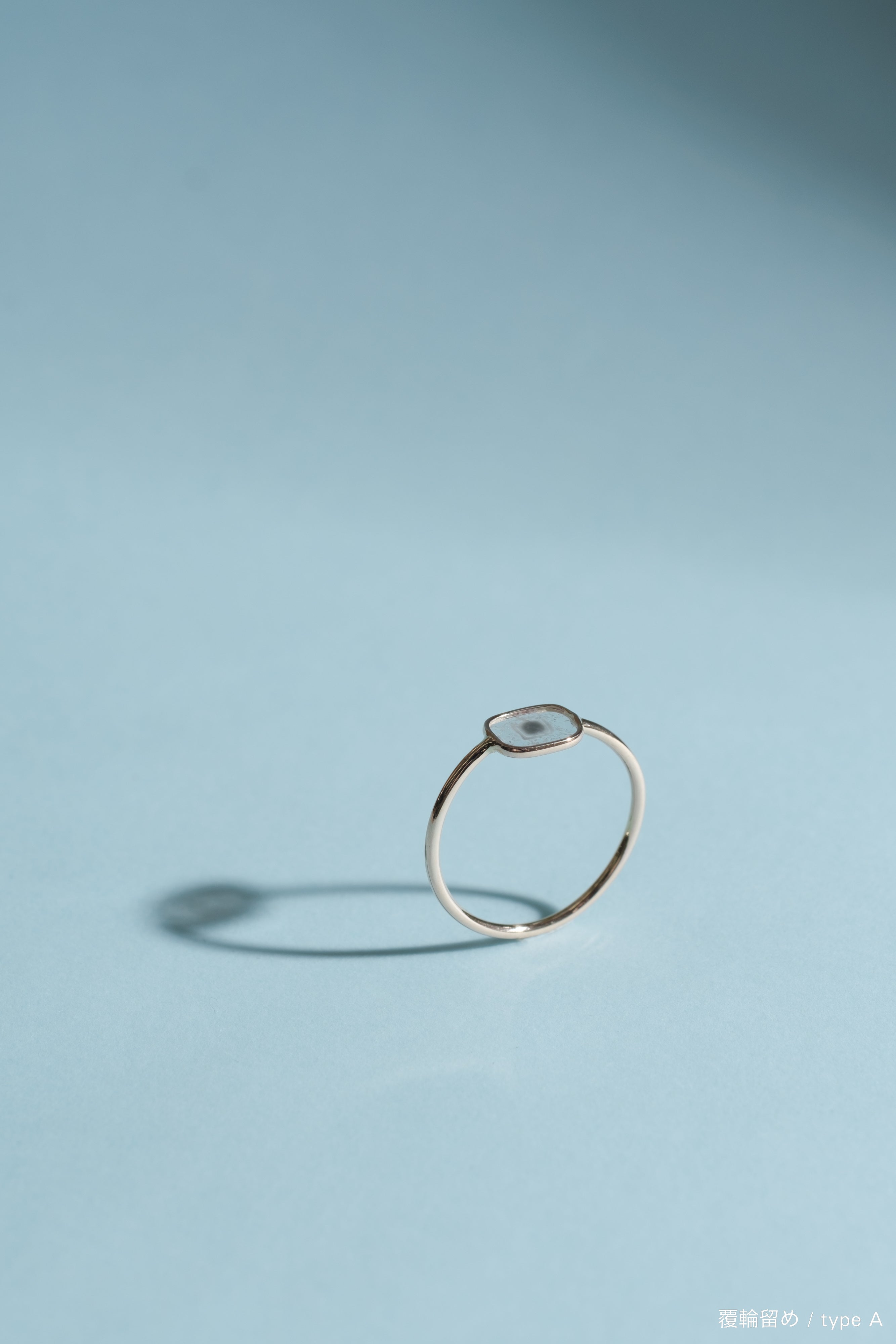サイズオーダー スライスダイヤモンドリング 18K |天然石 デザイン